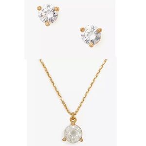 Kate Spade Rise And Shine Mini Pendant & Earrings Set